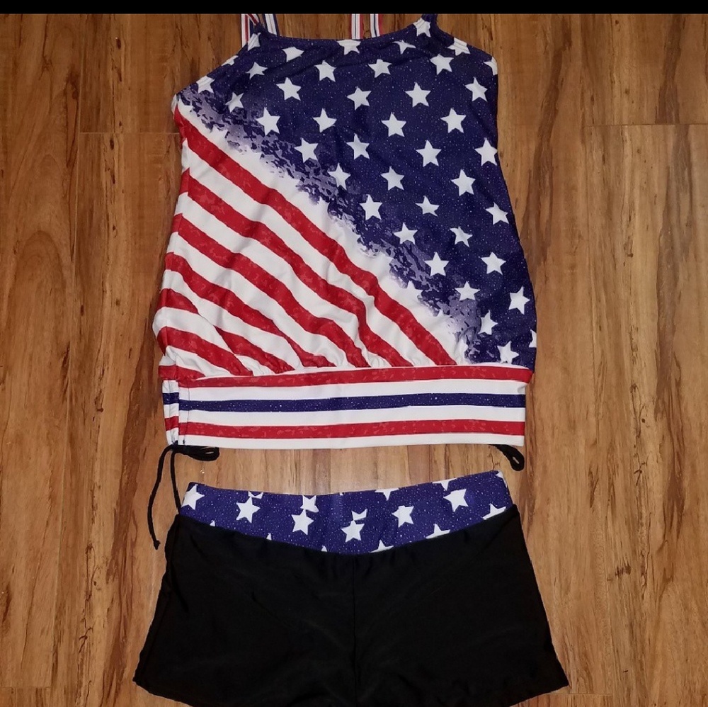 Med patriotic swimsuit